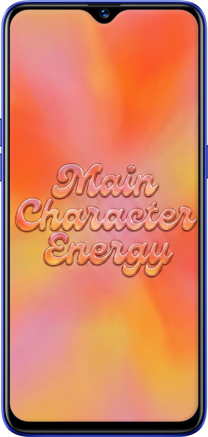 Силиконовый чехол Aura Gradient Main Character Energy Aesthetic Y2K для Realme X Lite - 6783u-2030 изображение 
