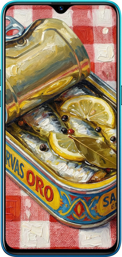 TPU чехол Vintage Sardine Tin Phone для Realme 5 Pro - 6772b-1861 изображение 