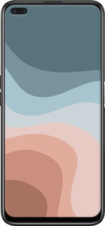 TPU чехол С синими и розовыми волнами в стиле ретро для Realme 6 Pro - 6532b-1893 изображение 