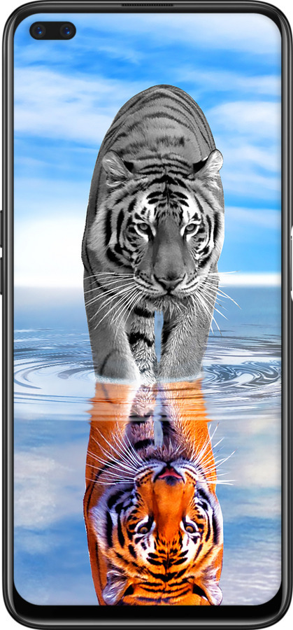 TPU чехол Тигр для Realme 6 Pro - 6016b-1893 изображение 