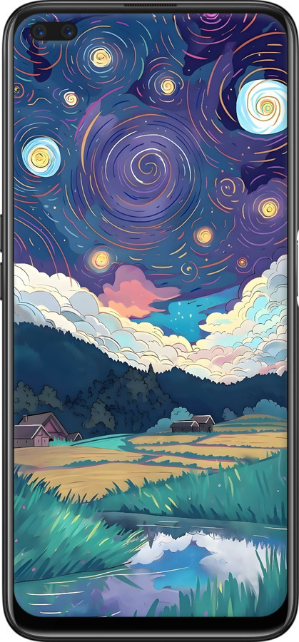 TPU чехол Креативный арт для Realme 6 Pro - 6322b-1893 изображение 