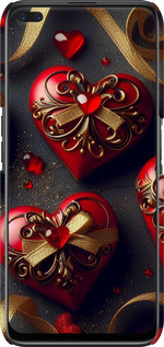 3D пластиковий матовий чехол Сердечки v4 для Realme 6 Pro - 5834m-1893 изображение 