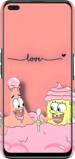3D пластиковий матовий чехол Спанч Боб для Realme 6 Pro - 6282m-1893 изображение 
