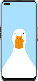 3D пластиковый матовый чехол Гусь для Realme 6 Pro - 6350m-1893 изображение 