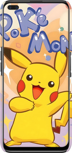 3D пластиковый матовый чехол Пикачу для Realme 6 Pro - 6383m-1893 изображение 