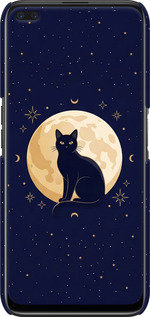 3D пластиковый матовый чехол Cute Cat Celestial/Witchy для Realme 6 Pro - 6787m-1893 изображение 