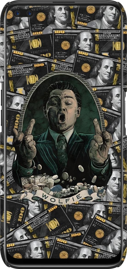 3D пластиковий матовий чехол Волк с валл стрит для Realme 6 Pro - 6287m-1893 изображение 