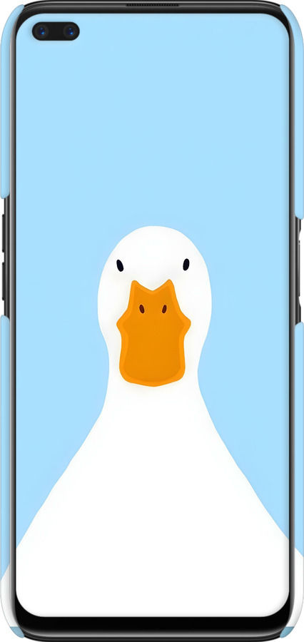 3D пластиковый матовый чехол Гусь для Realme 6 Pro - 6350m-1893 изображение 