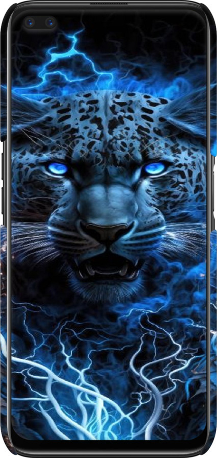 3D пластиковий матовий чехол Крижаний леопард для Realme 6 Pro - 6460m-1893 изображение 
