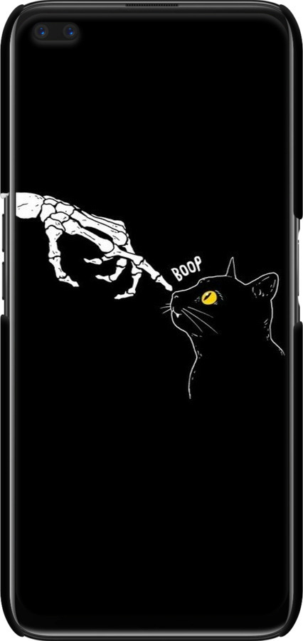 3D пластиковий матовий чехол Кішка для Realme 6 Pro - 6505m-1893 изображение 