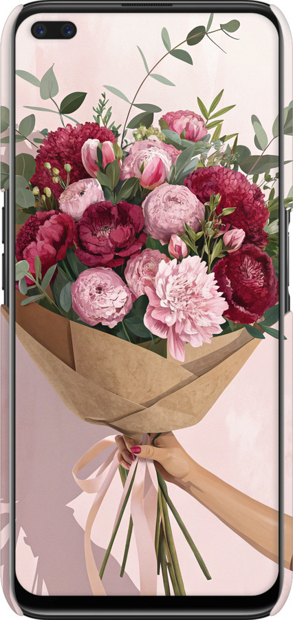 3D пластиковий матовий чехол Півонії 1 для Realme 6 Pro - 6705m-1893 изображение 