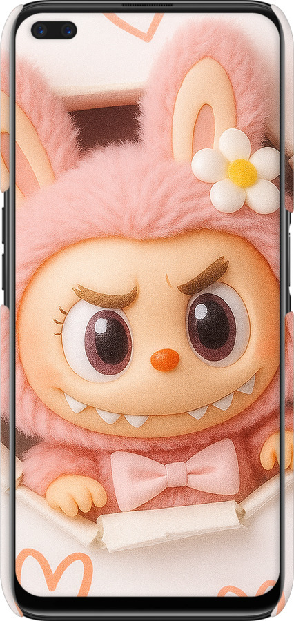 3D пластиковий матовий чехол Лабубу 2 для Realme 6 Pro - 6710m-1893 изображение 