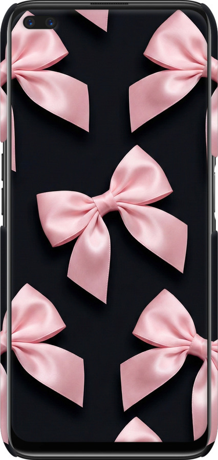 3D пластиковий матовий чехол Coquette Ribbons Dark Coquette для Realme 6 Pro - 6767m-1893 изображение 