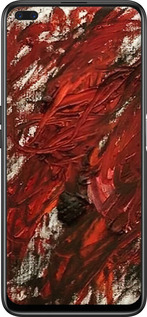 2D пластиковый чехол Абстрактная композиция в красных тонах для Realme 6 Pro - 6541t-1893 изображение 