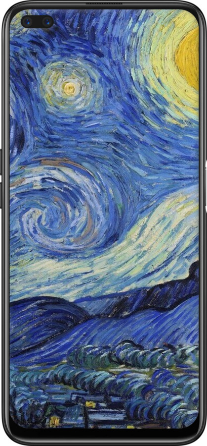 2D пластиковый чехол «Звездная ночь» Винсента Ван Гога для Realme 6 Pro - 6433t-1893 изображение 