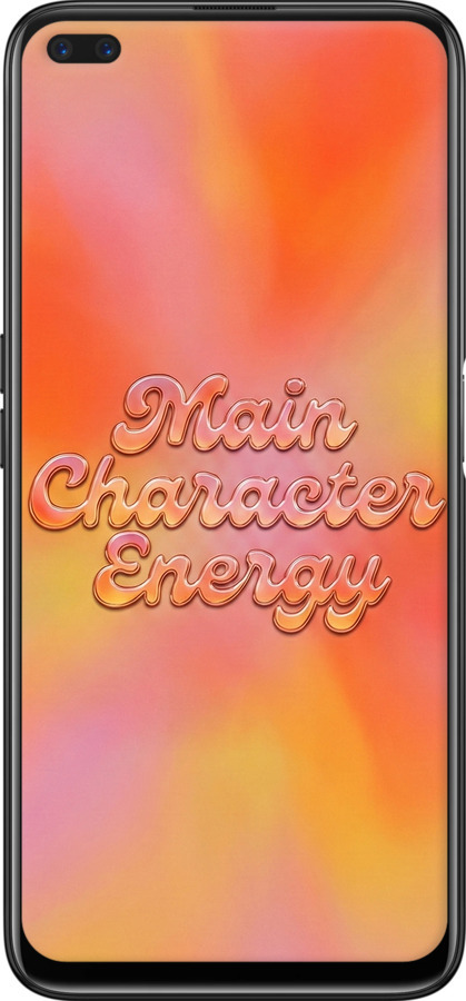 Силиконовый чехол Aura Gradient Main Character Energy Aesthetic Y2K для Realme 6 Pro - 6783u-1893 изображение 