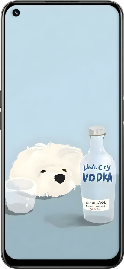 TPU чехол Пес водка для Realme 8i - 6368b-2518 изображение 