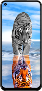 Силиконовый чехол Тигр для Realme 8i - 6016u-2518 изображение 