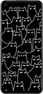 Силиконовый чехол С изображением кошек для Realme 8i - 6470u-2518 изображение 