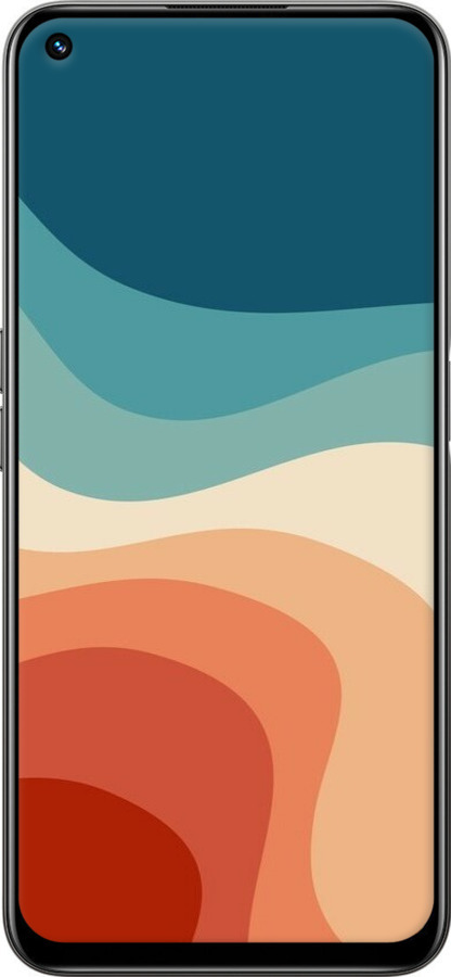 Силиконовый чехол В стиле ретро с волнами для Realme 8i - 6531u-2518 изображение 