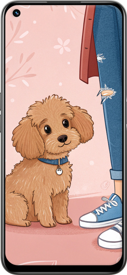 Силіконовий чехол Мальтипу 3 для Realme 8i - 6706u-2518 изображение 