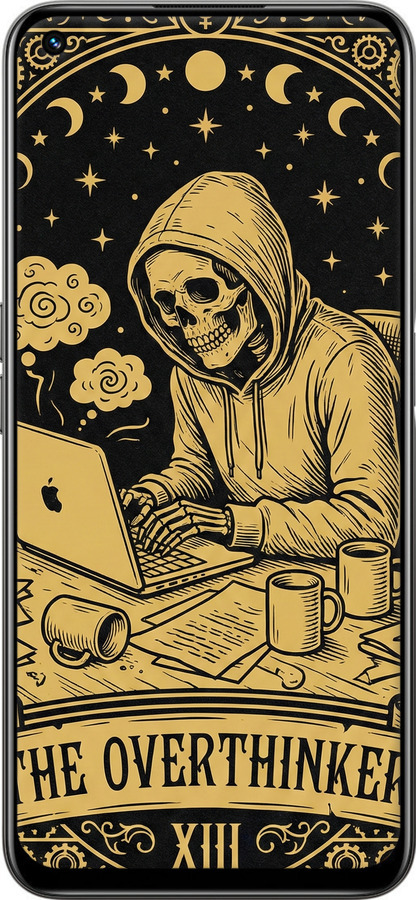 Силіконовий чехол The Overthinker для Realme 8i - 6774u-2518 изображение 