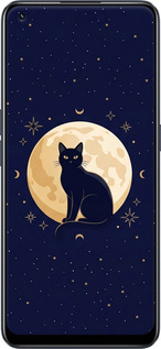 TPU чехол Cute Cat Celestial/Witchy для Realme 9 Pro Plus - 6787b-2596 изображение 