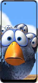 3D пластиковый матовый чехол Angry Birds для Realme 9 Pro Plus - 6008m-2596 изображение 