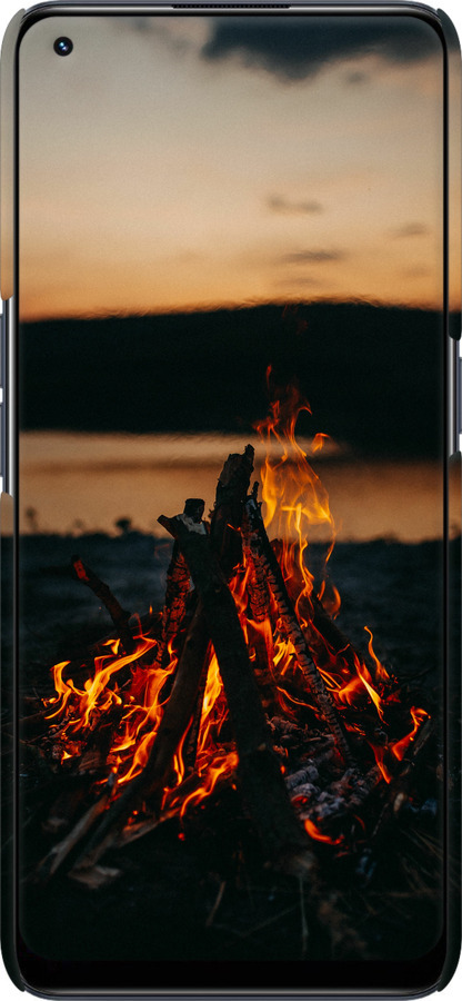 3D пластиковий матовий чехол Вогонь для Realme 9 Pro Plus - 6021m-2596 изображение 