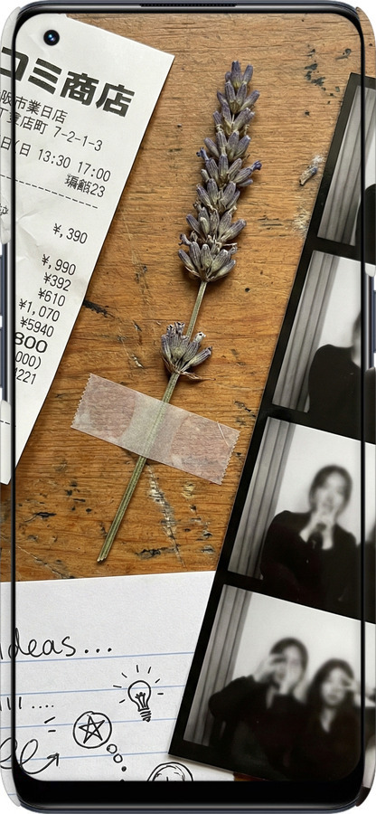 3D пластиковый матовый чехол Aesthetic Scrapbook Collage для Realme 9 - 6773m-2866 изображение 