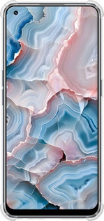 Силикон с усиленными углами чехол Мрамор для Realme 9 Pro Plus - 6306sp-2596 изображение 