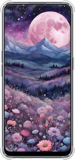 Силикон с усиленными углами чехол Ночь луна арт для Realme 9 Pro Plus - 6319sp-2596 изображение 