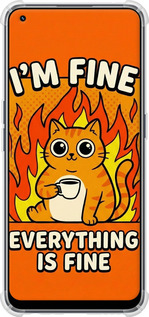 Силикон с усиленными углами чехол Funny Cat для Realme 9 - 6786sp-2866 изображение 