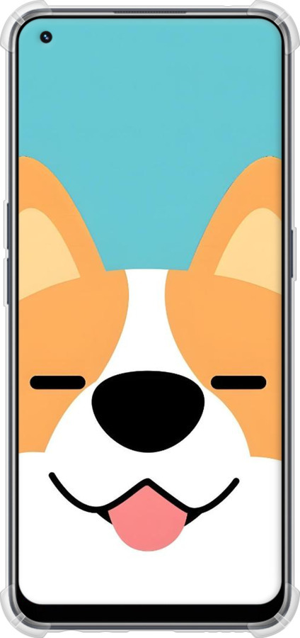 Силикон с усиленными углами чехол Корги для Realme 9 Pro Plus - 6280sp-2596 изображение 