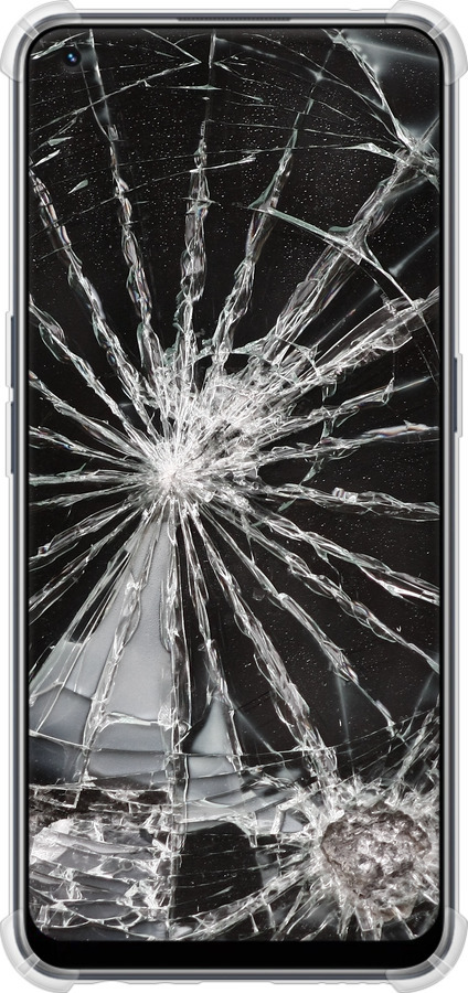 Силикон с усиленными углами чехол Glass для Realme 9 Pro Plus - 6608sp-2596 изображение 