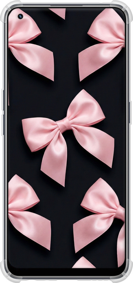 Силіконовий протиударний с посиленими кутами чехол Coquette Ribbons Dark Coquette для Realme 9 - 6767sp-2866 изображение 