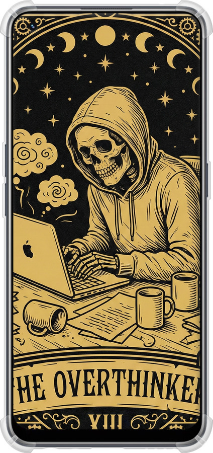 Силикон с усиленными углами чехол The Overthinker для Realme 9 - 6774sp-2866 изображение 