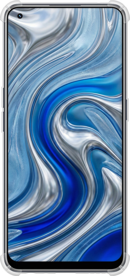 Силіконовий протиударний с посиленими кутами чехол Liquid Chrome для Realme 9 - 6781sp-2866 изображение 