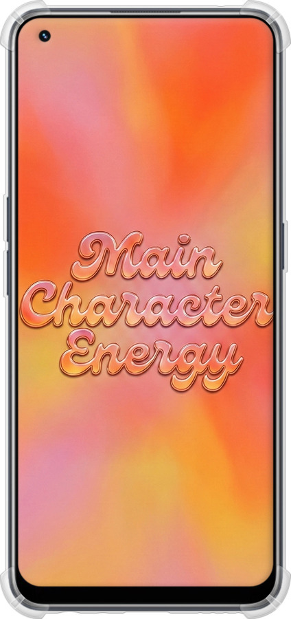 Силикон с усиленными углами чехол Aura Gradient Main Character Energy Aesthetic Y2K для Realme 9 Pro Plus - 6783sp-2596 изображение 