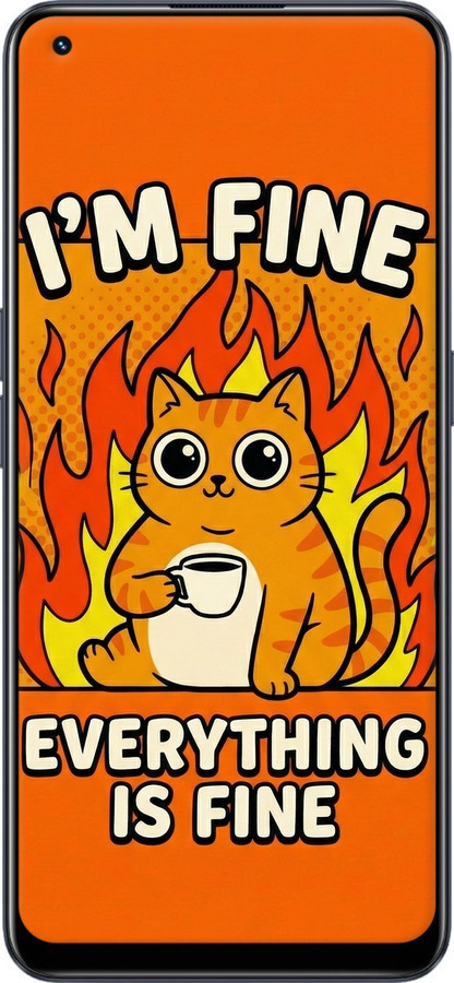 Силиконовый чехол Funny Cat для Realme 9 - 6786u-2866 изображение 