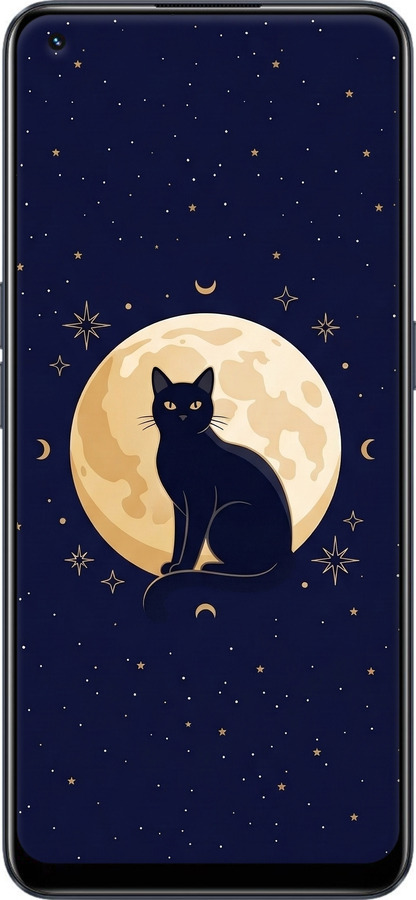 Силиконовый чехол Cute Cat Celestial/Witchy для Realme 9 - 6787u-2866 изображение 