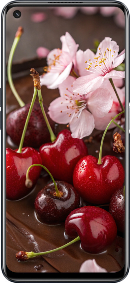 TPU чехол Вишня у шоколаді для Realme 9i - 6698b-2705 изображение 