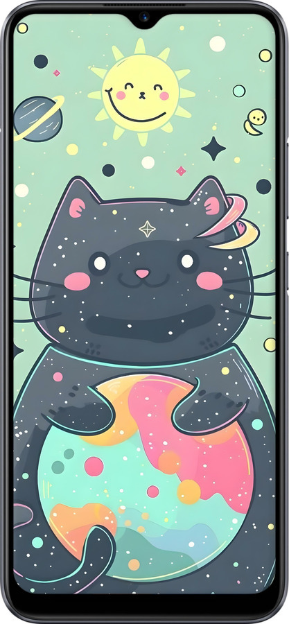 TPU чехол Милый котик для Realme C11 2020 - 6364b-2031 изображение 