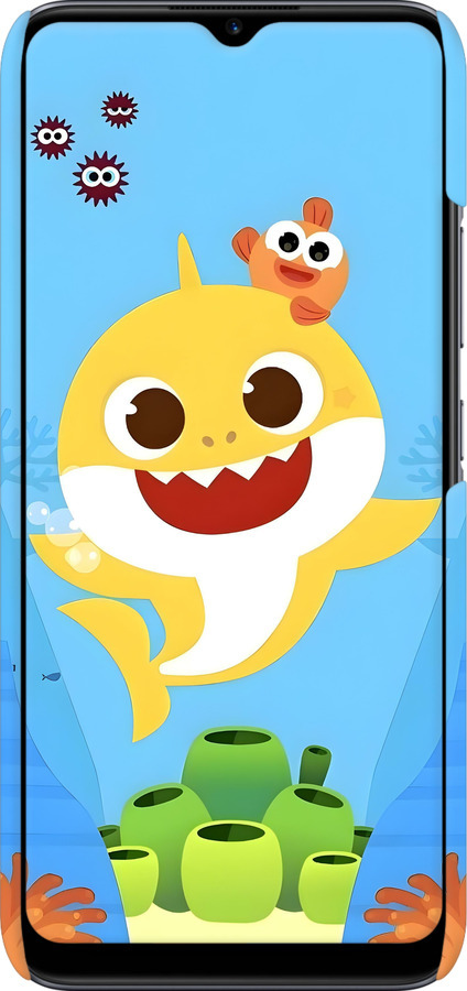 3D пластиковий матовий чехол Бейби Шарк для Realme C11 2020 - 6303m-2031 изображение 