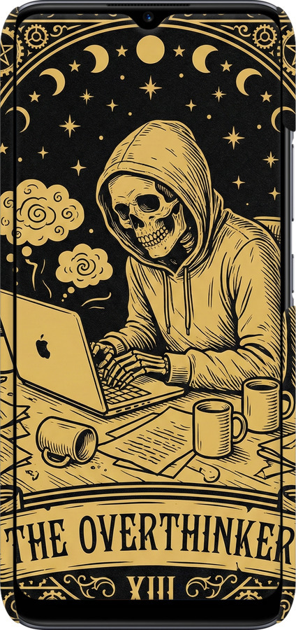 3D пластиковый матовый чехол The Overthinker для Realme C11 2020 - 6774m-2031 изображение 