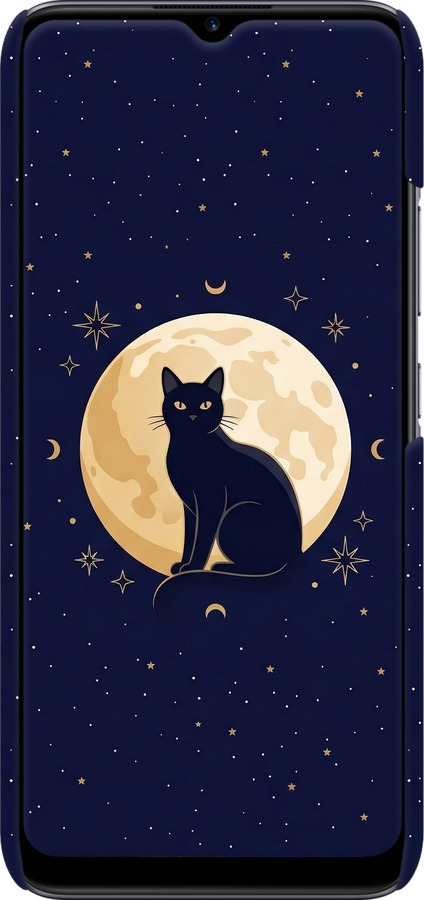 3D пластиковий матовий чехол Cute Cat Celestial/Witchy для Realme C11 2020 - 6787m-2031 изображение 