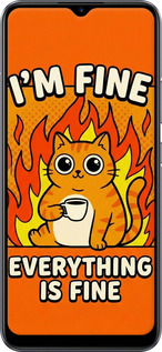 Силіконовий чехол Funny Cat для Realme C11 2020 - 6786u-2031 изображение 