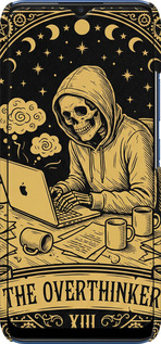 3D пластиковый матовый чехол The Overthinker для Realme 7i - 6774m-2486 изображение 