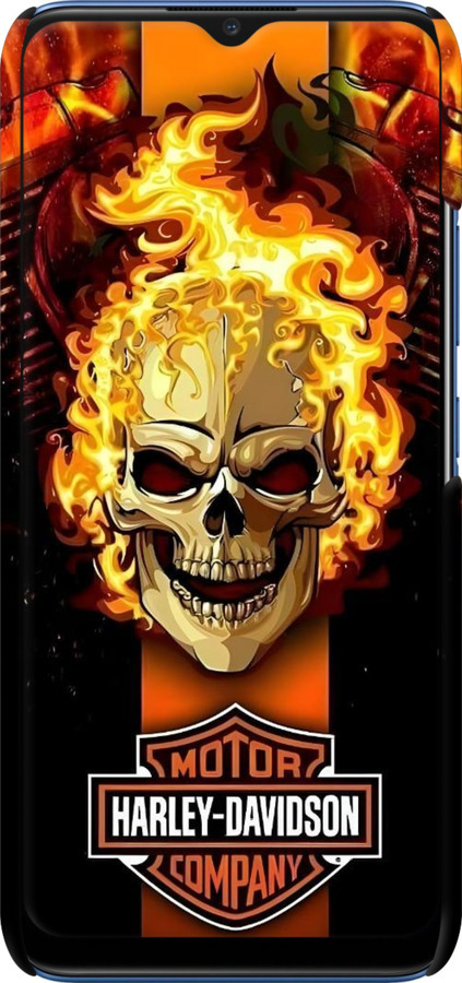 3D пластиковий матовий чехол Харлей девидсон для Realme C12 - 6370m-2240 изображение 