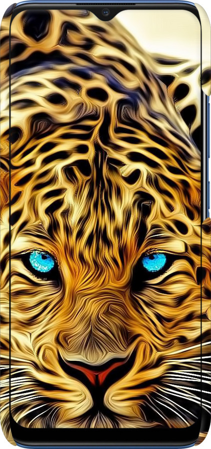 3D пластиковый матовый чехол Леопард для Realme C12 - 6611m-2240 изображение 